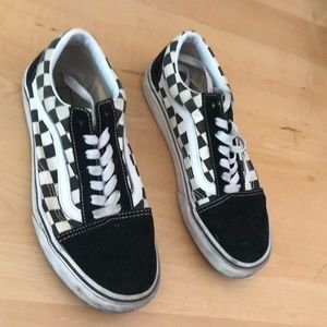 Checkered Old School Vans